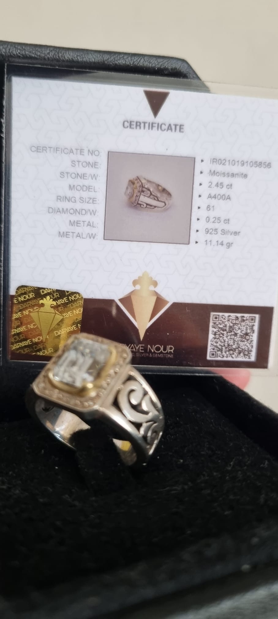 Moissanite Gümüş Pırlantalı