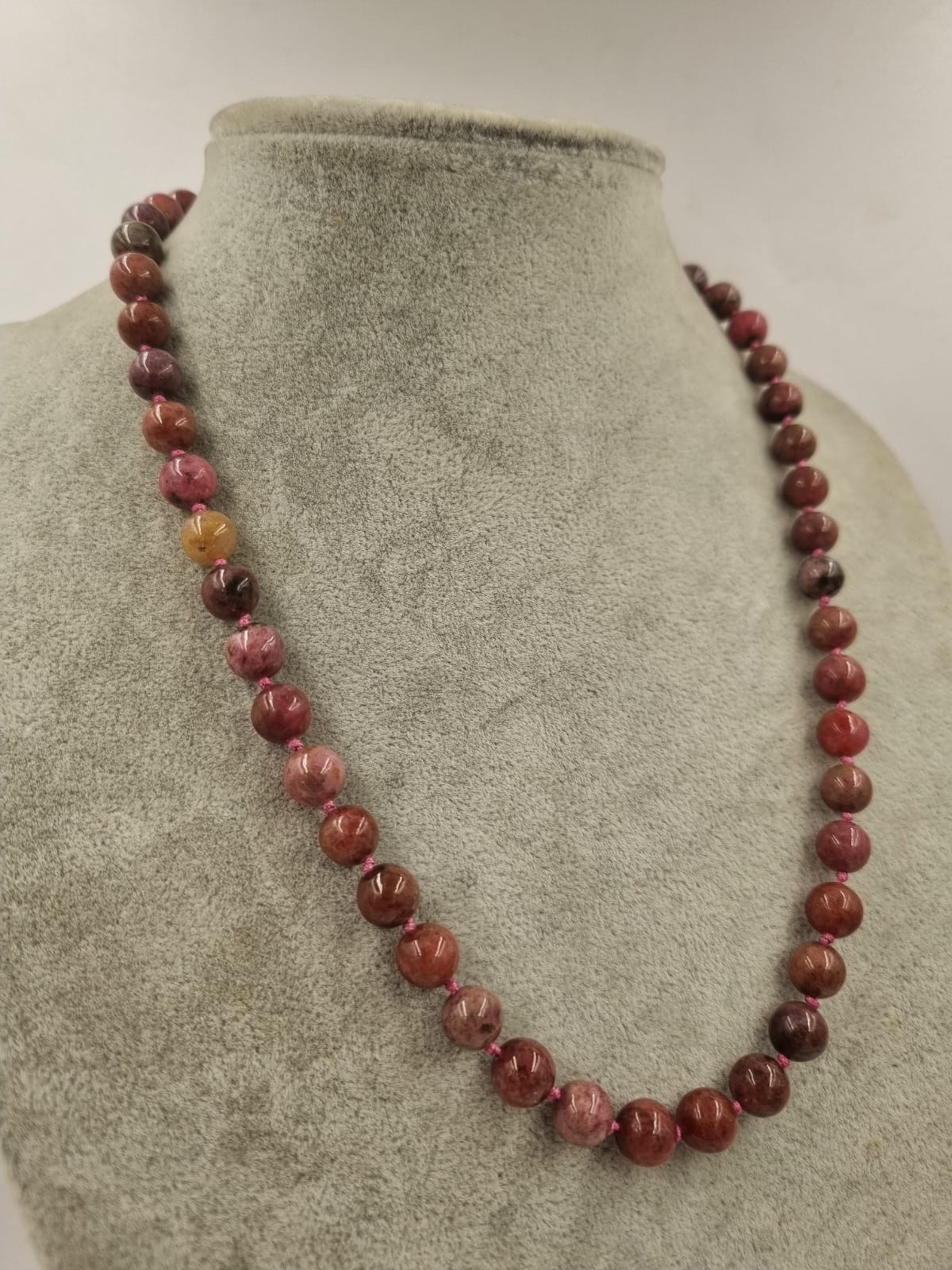 Rodokrosit 8mm/45cm Kolye