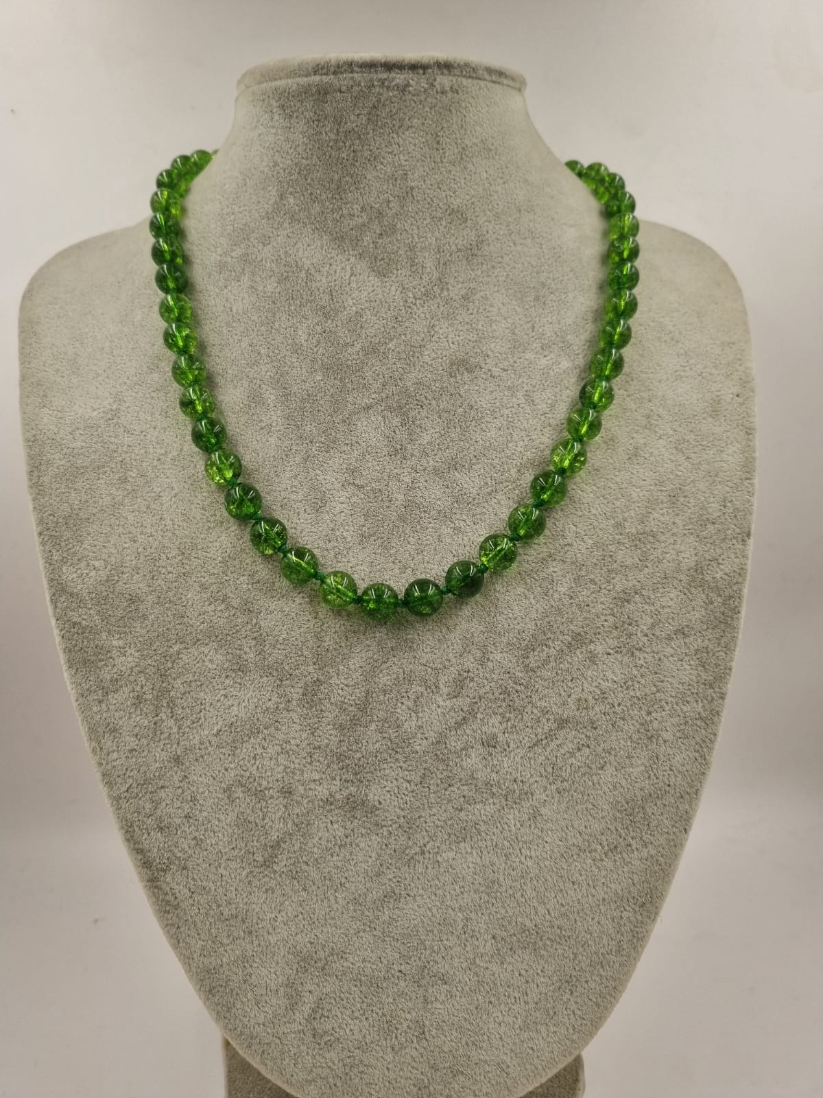 Yeşil Necef 8mm/45cm Kolye