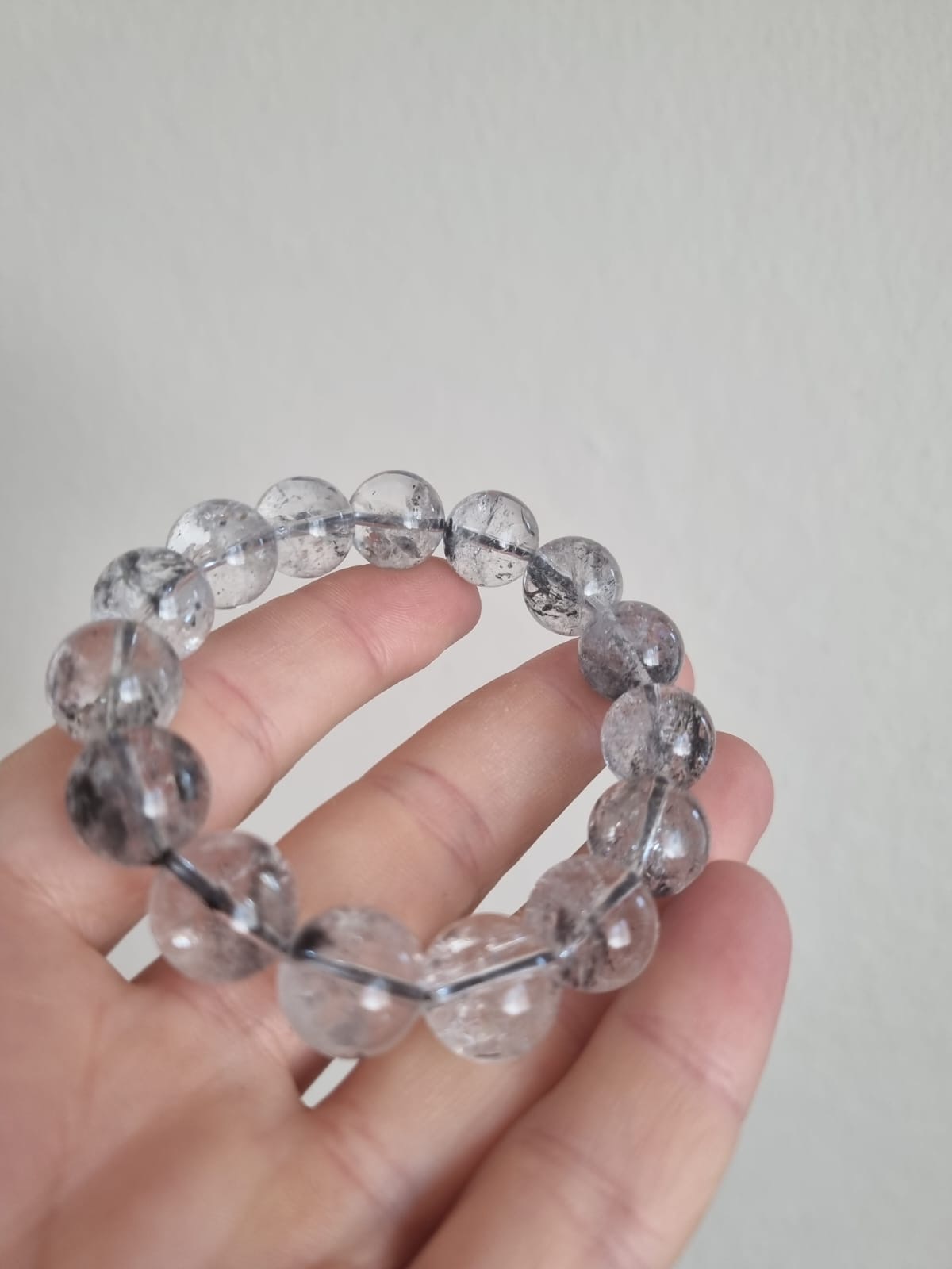 Herkimer Kristali 10mm Doğal Taş Bileklik