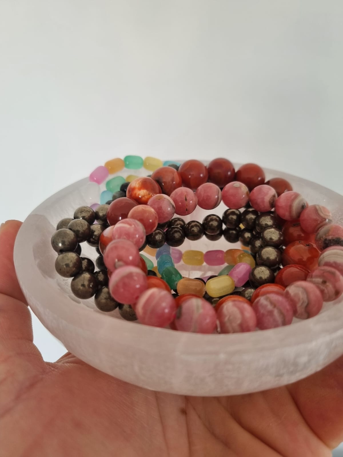 Selenit Oval Kase Handmade Fas