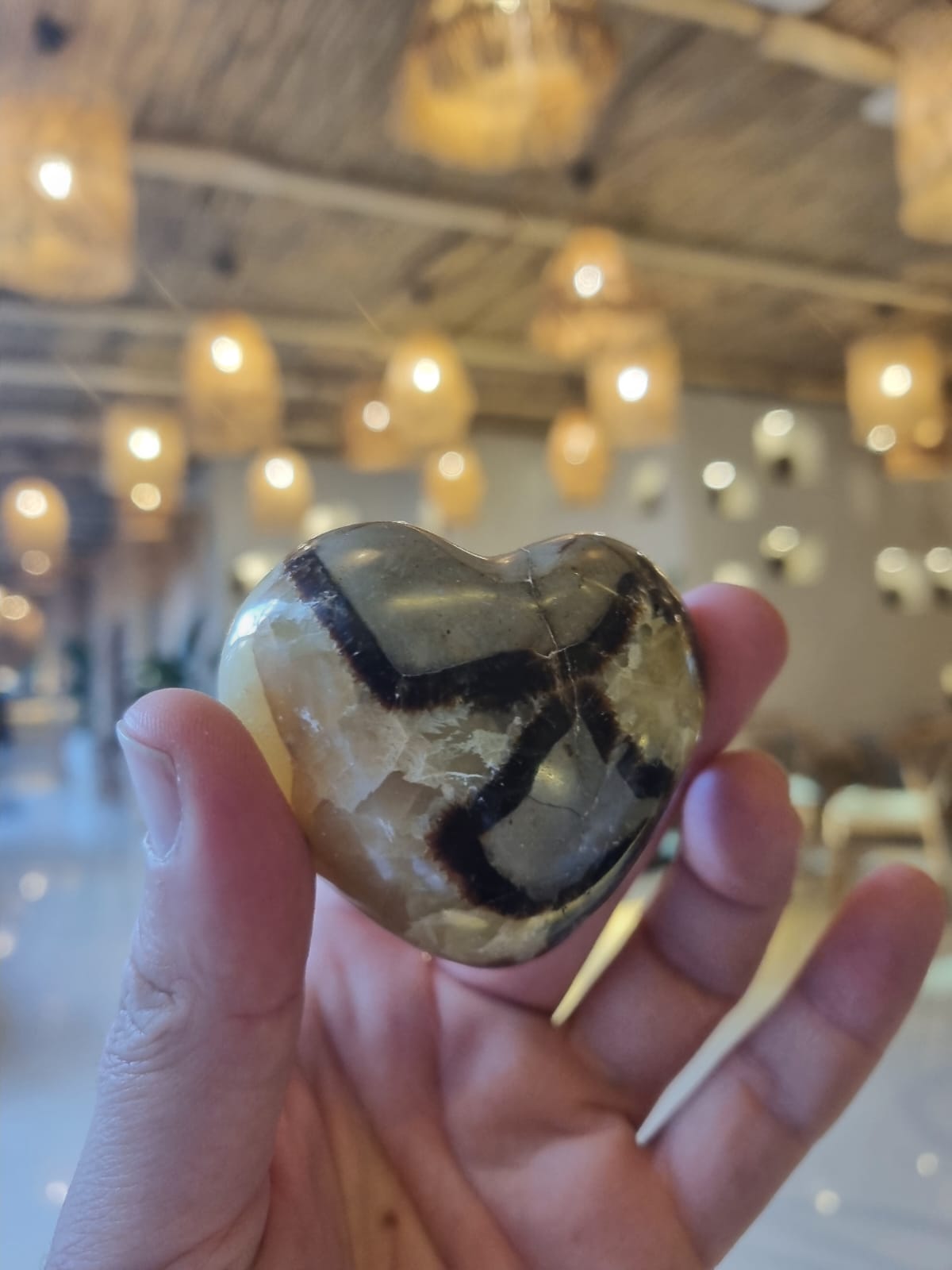 Septeryan 156gr Kalp Form Ham Taş