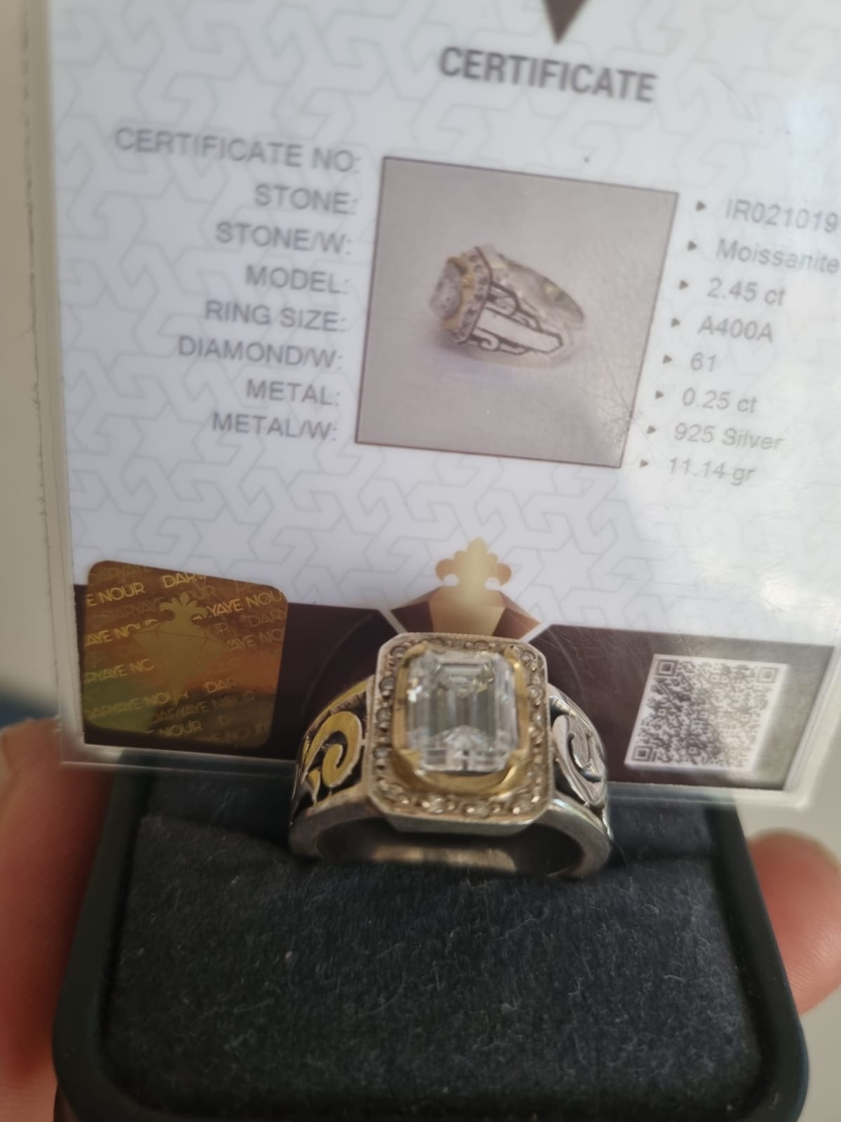 Moissanite Gümüş Pırlantalı
