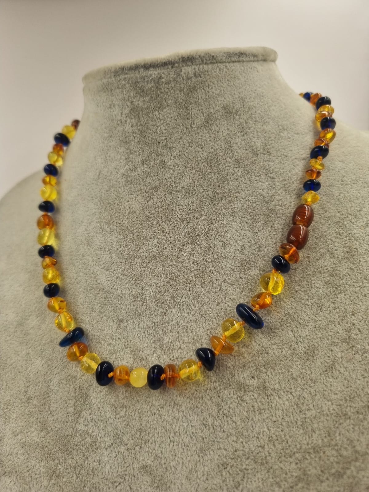 Bal Kehribar Kolye %100 Organik 45cm