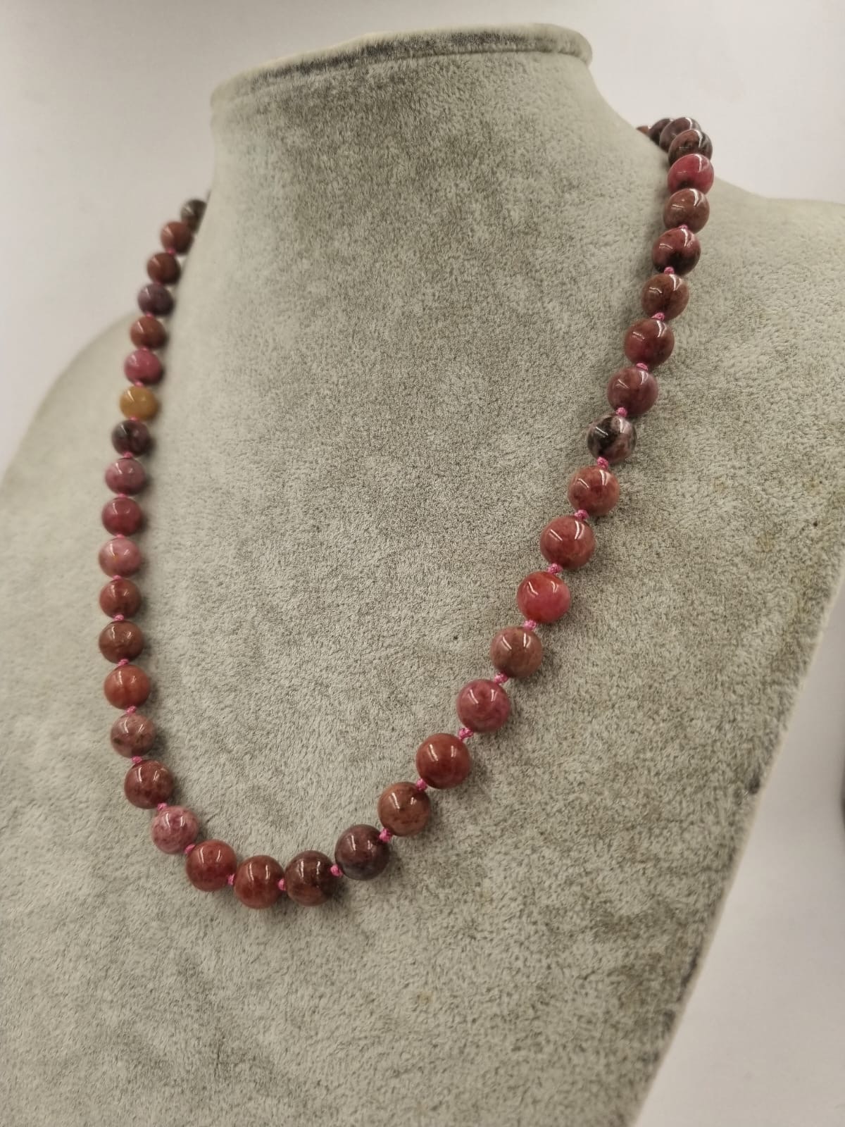 Rodokrosit 8mm/45cm Kolye