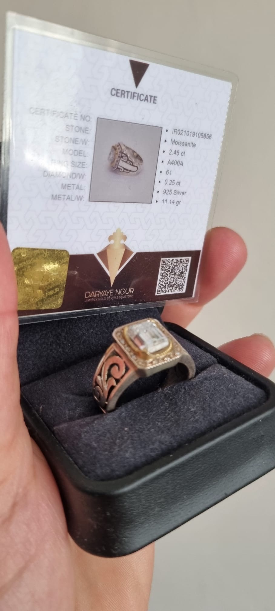 Moissanite Gümüş Pırlantalı