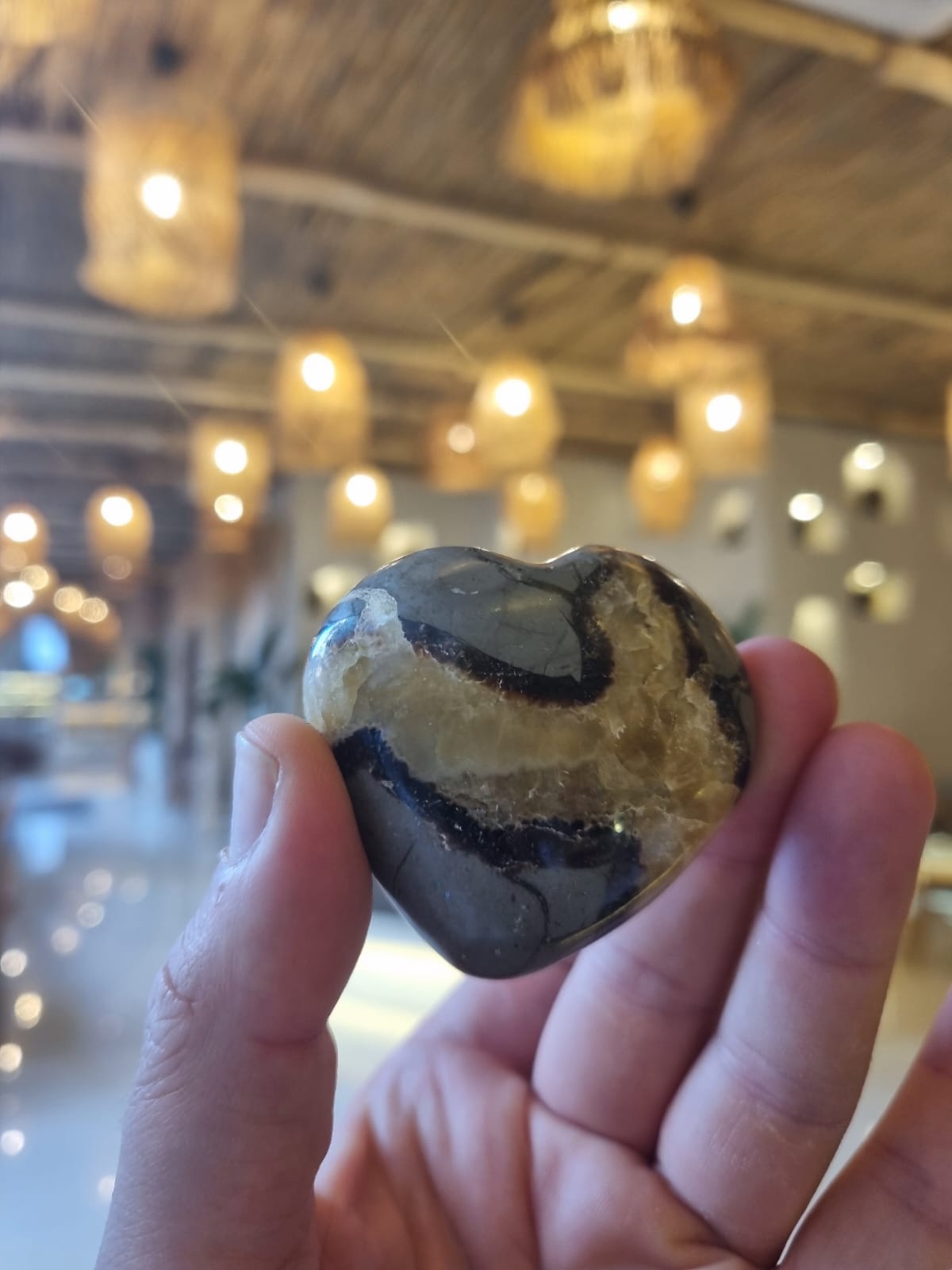 Septeryan 112gr Kalp Form Ham Taş