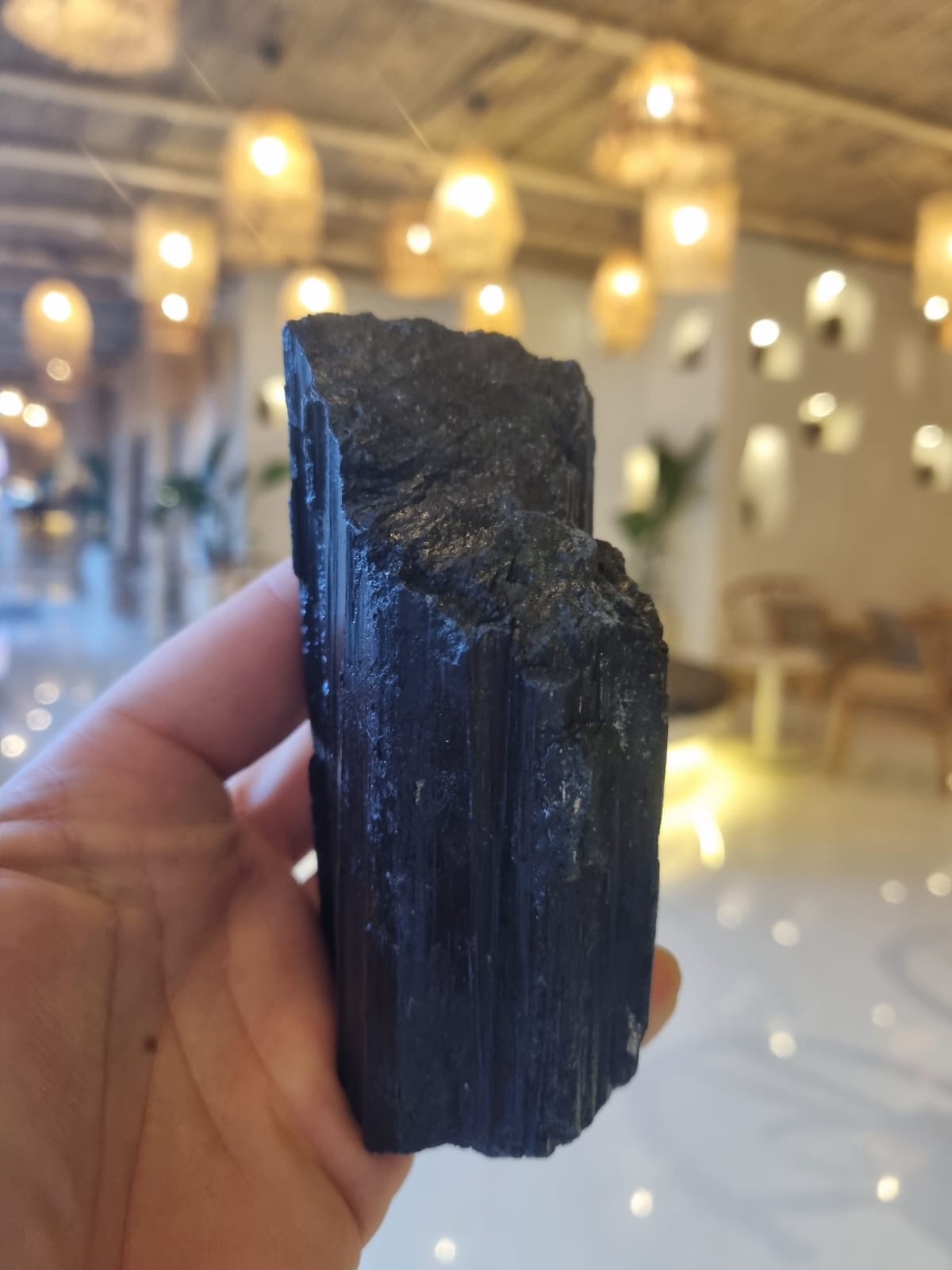 Siyah Turmalin 560gr Ham Taş