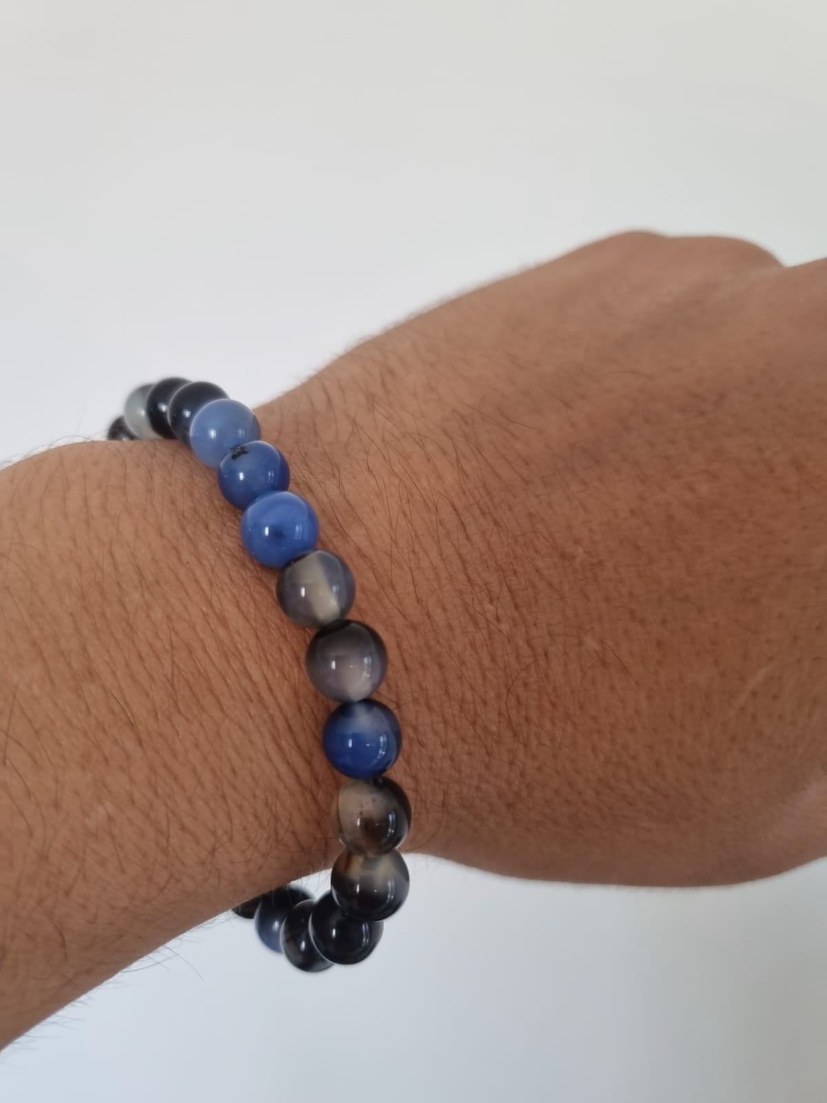 Mavi Akik 8mm Doğaltaş Bileklik