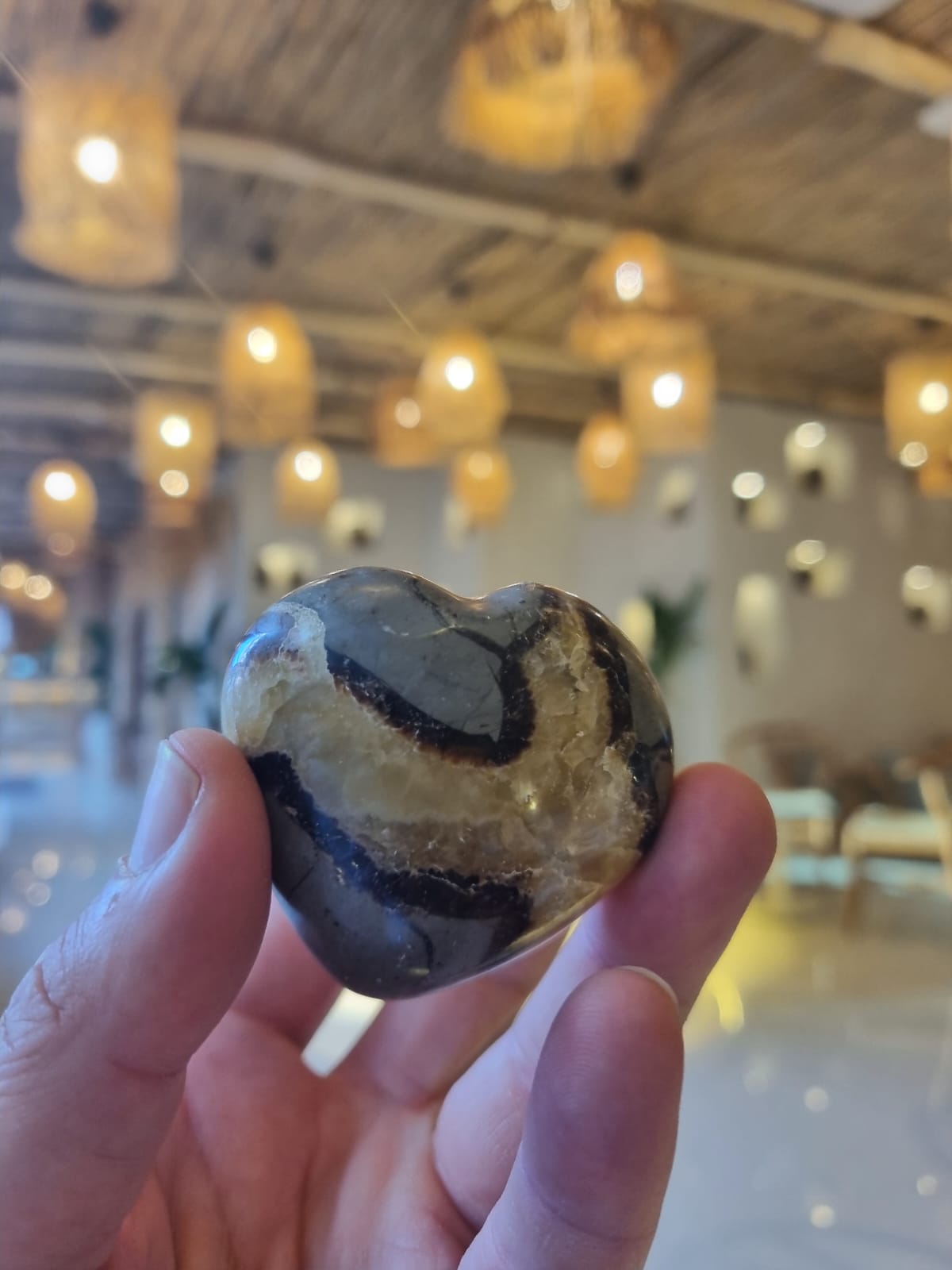 Septeryan 112gr Kalp Form Ham Taş