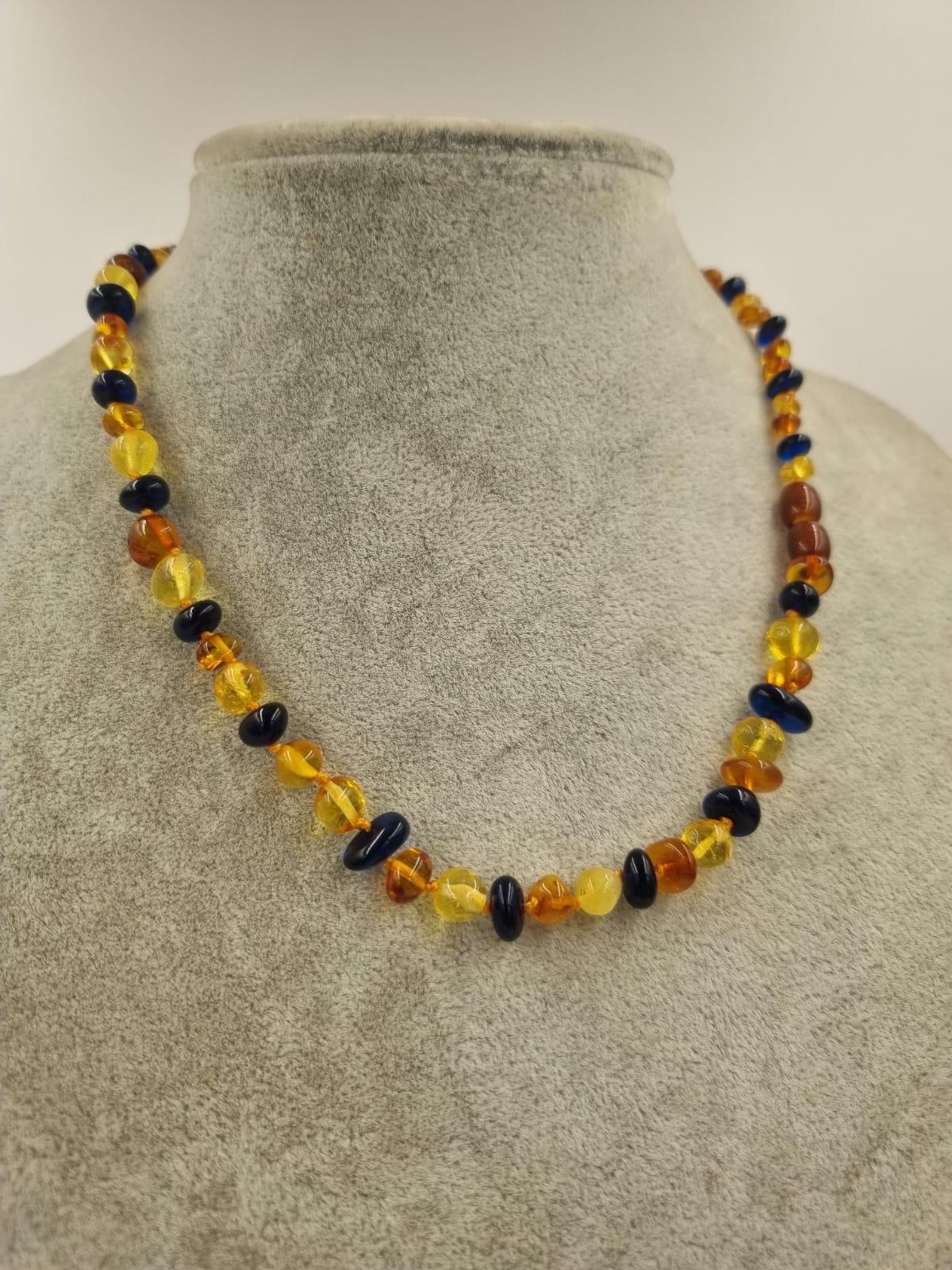 Bal Kehribar Kolye %100 Organik 45cm