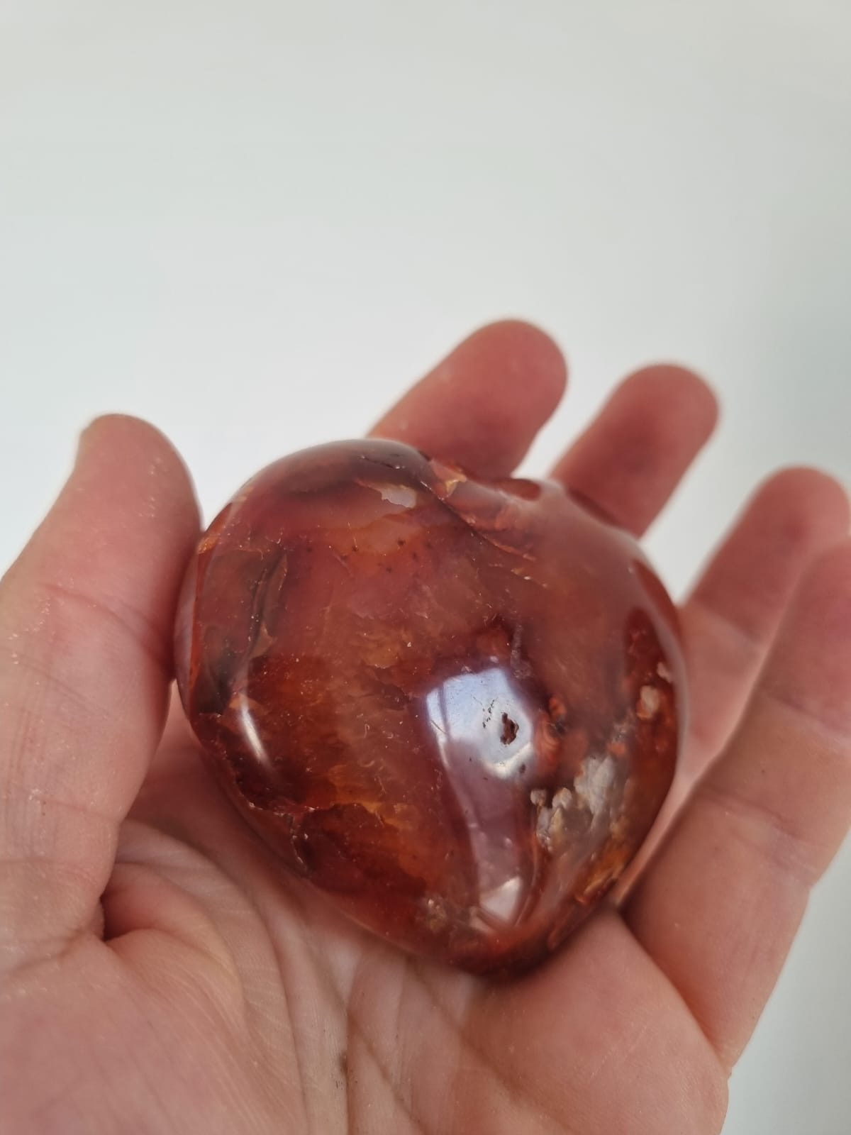 Akik Kızıl Kalp 240gr