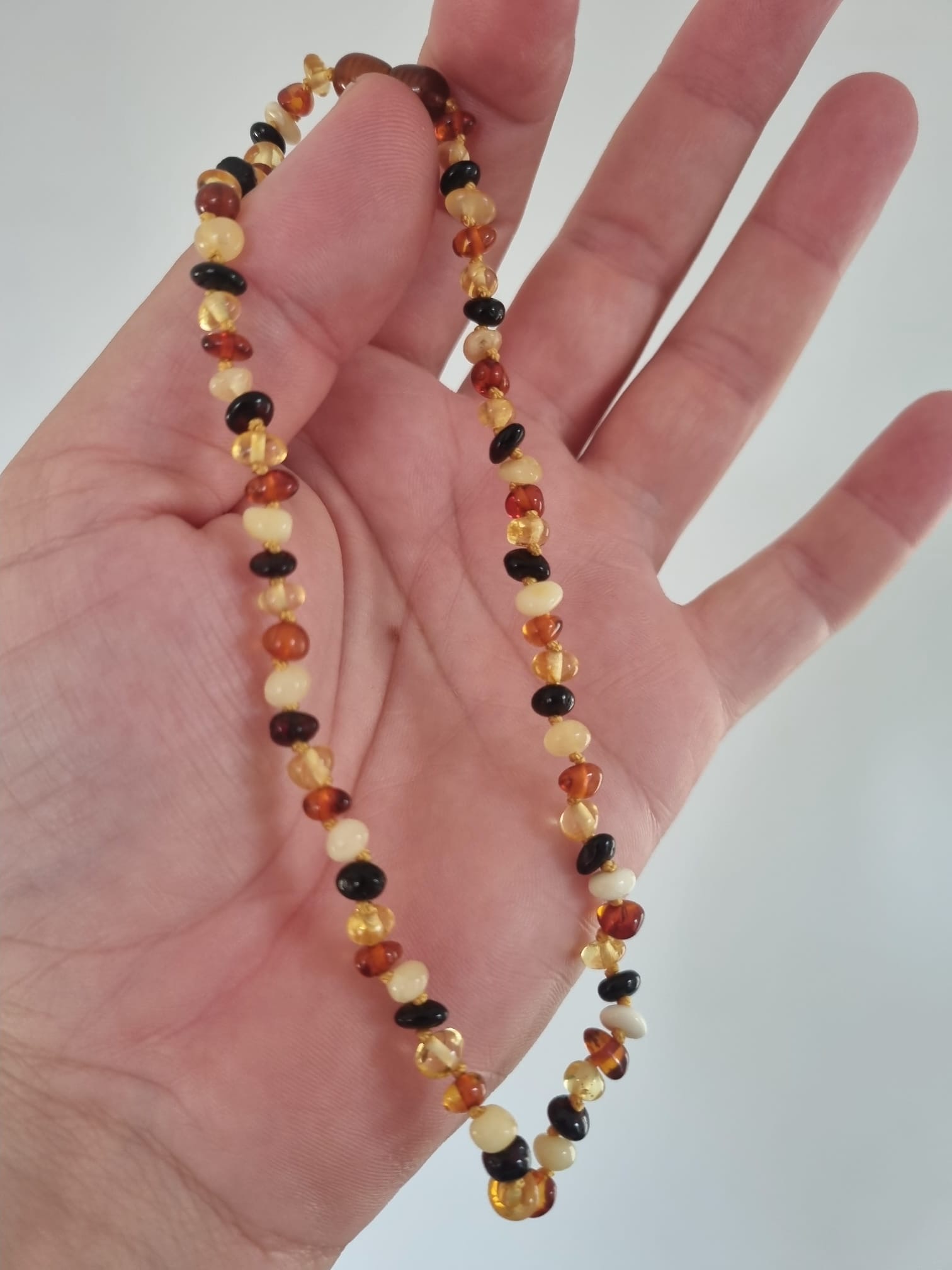 Bebek Kehribar Kolyesi 33cm Baltık