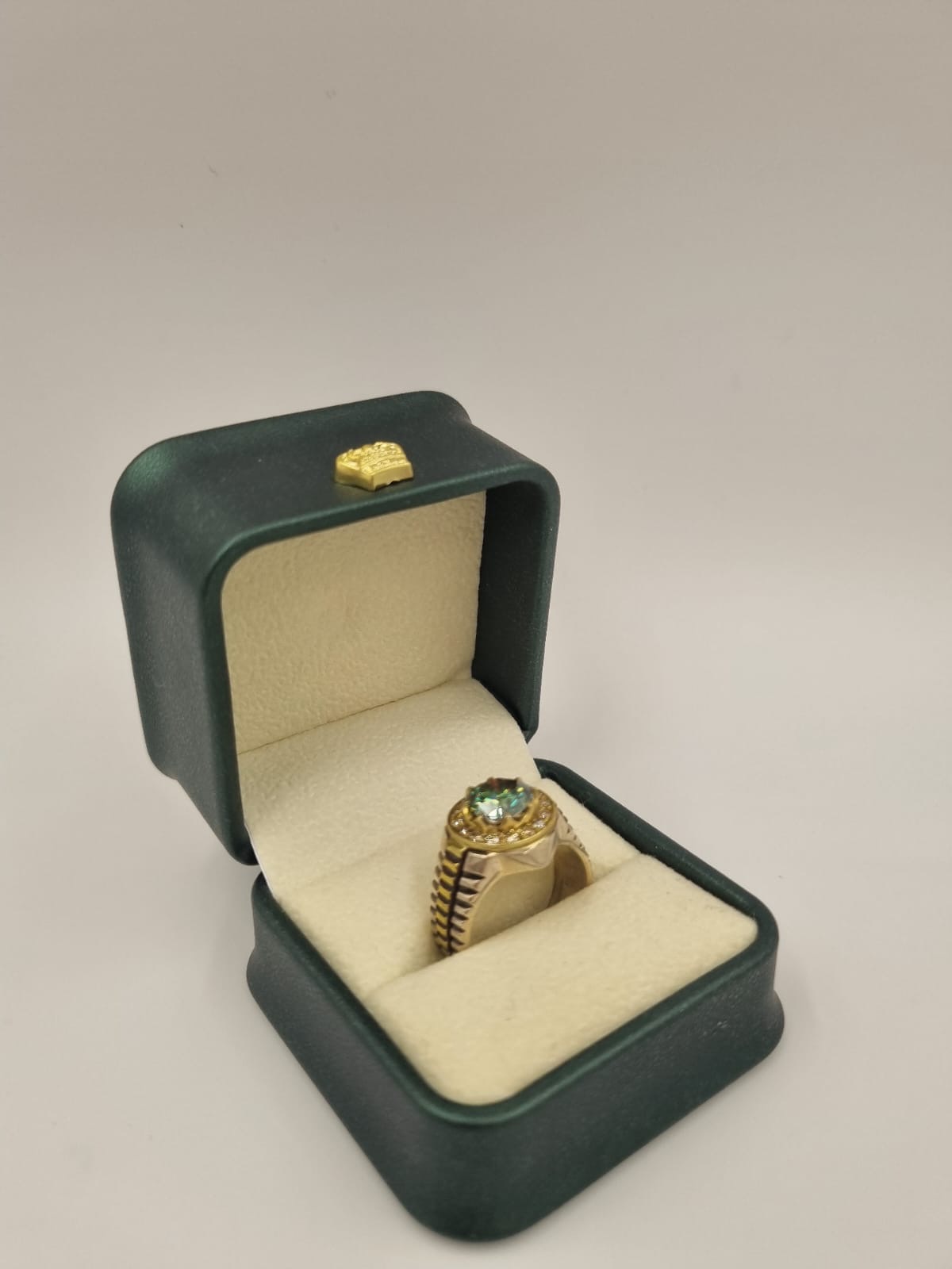 Moissanite Pırlantalı Gümüş Yüzük