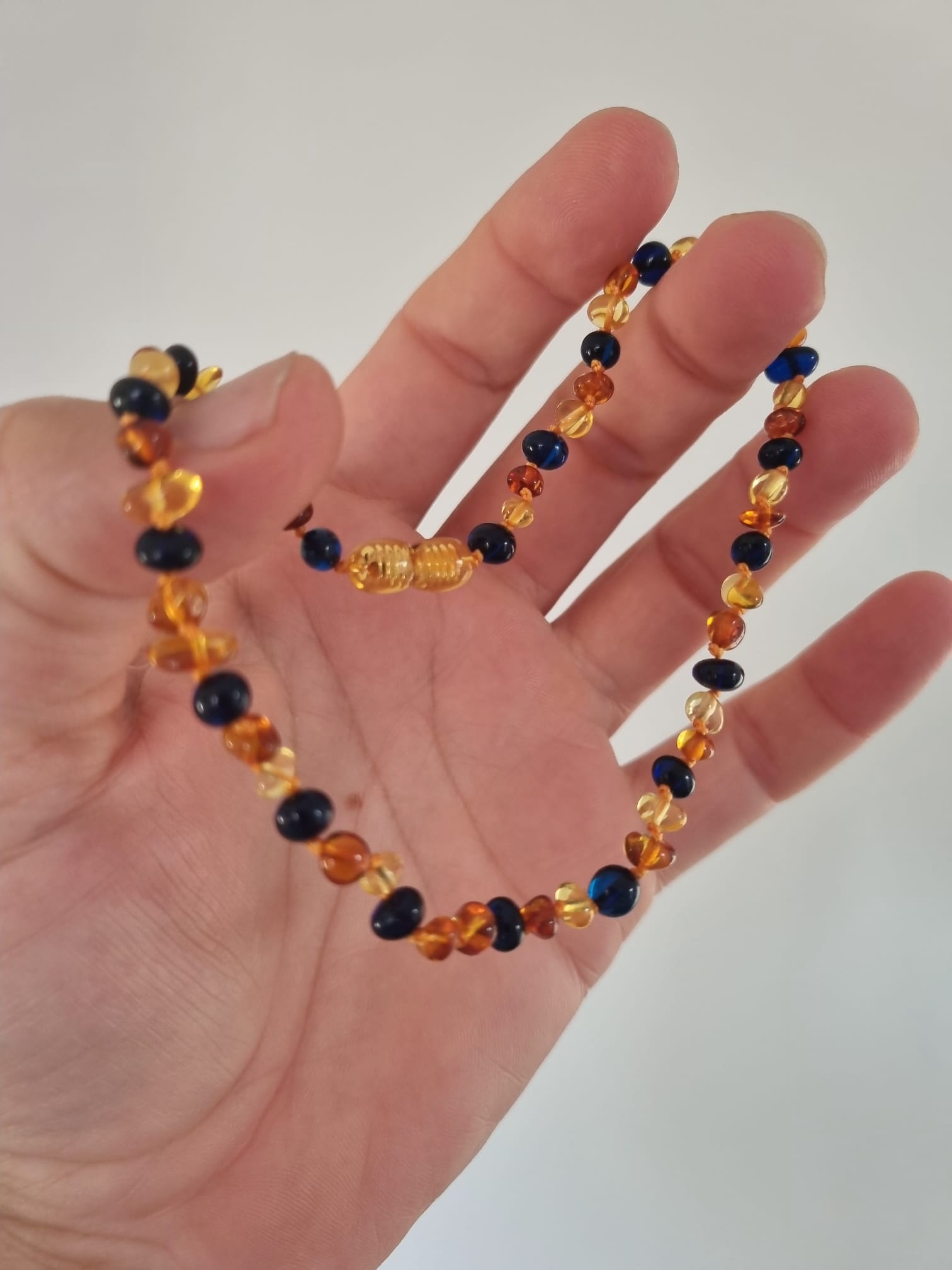 Kehribar Bebek Mavi Kehribarlı Baltık