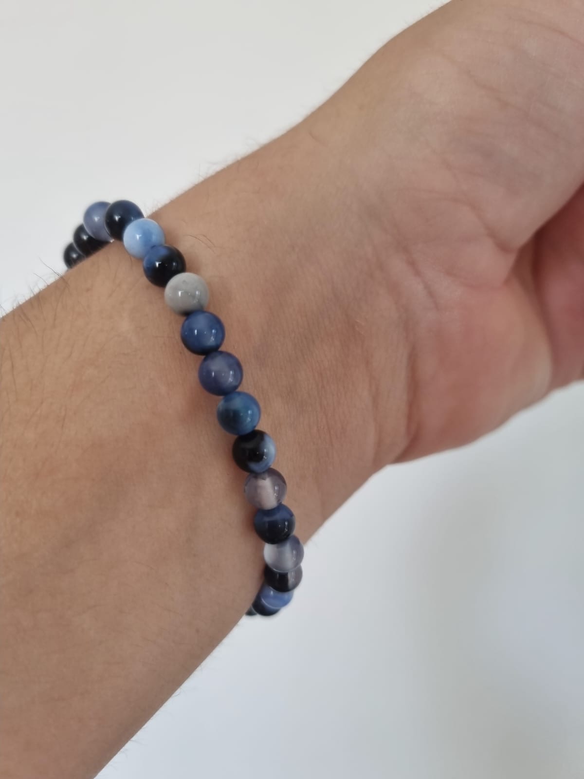 Mavi Akik 6mm Doğaltaş Bileklik