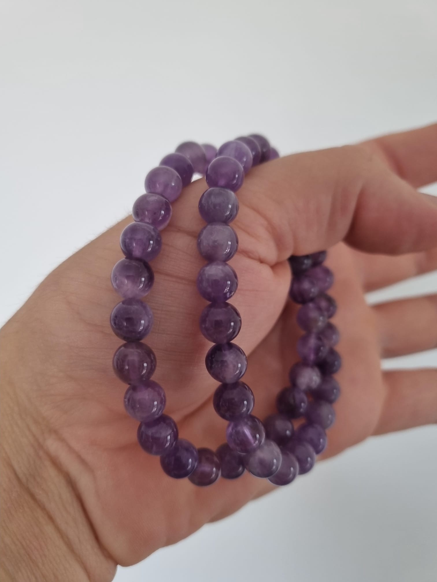 Ametist Doğaltaş Bileklik 8mm