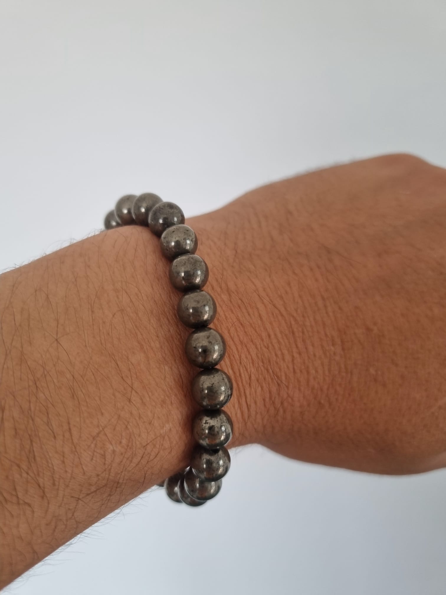 PİRİT BİLEKLİK 8mm — Altının Kardeşi, Bolluğun Mıknatısı