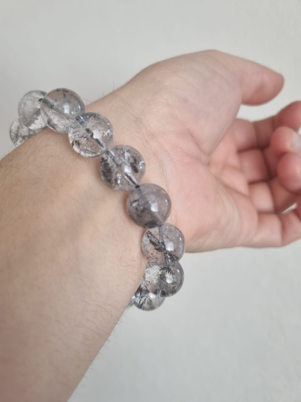 Herkimer Kristali 10mm Doğal Taş Bileklik