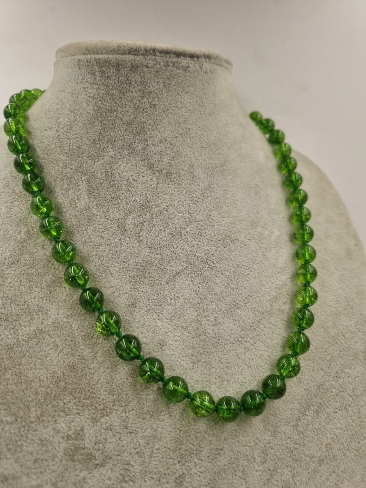 Yeşil Necef 8mm/45cm Kolye