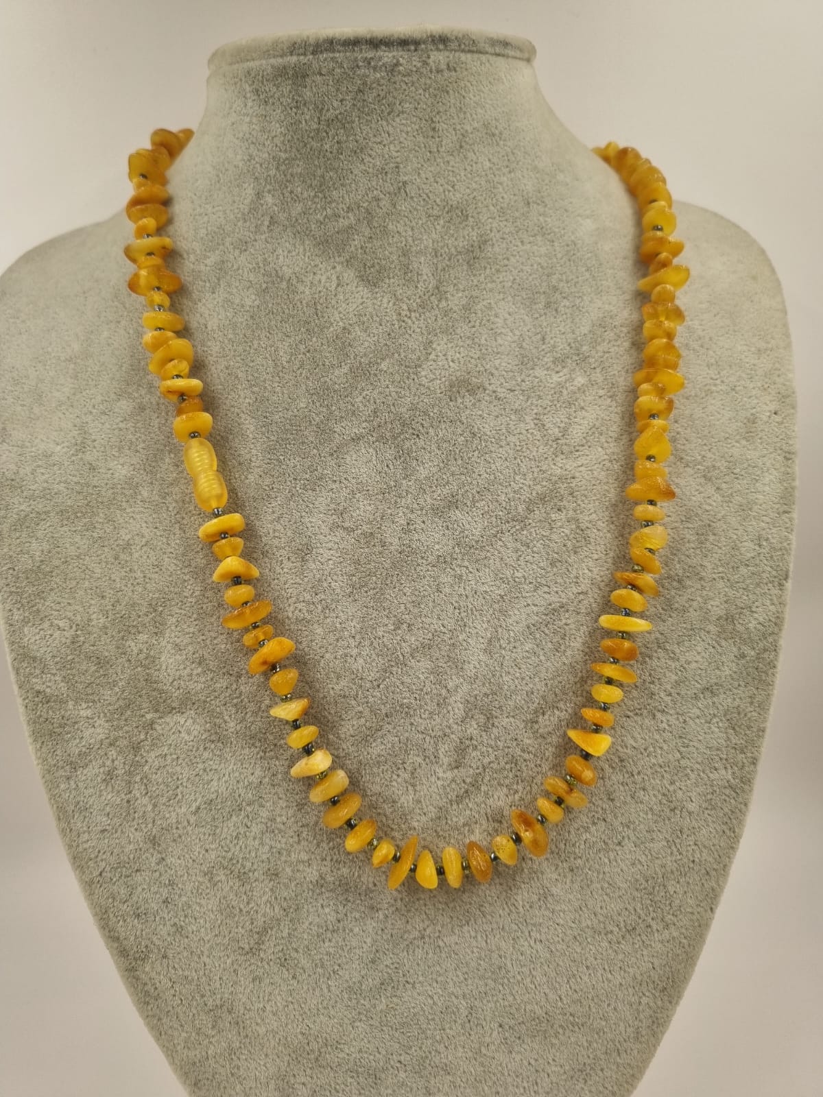 Yetişkin Kehribar 50cm Organik Kolye