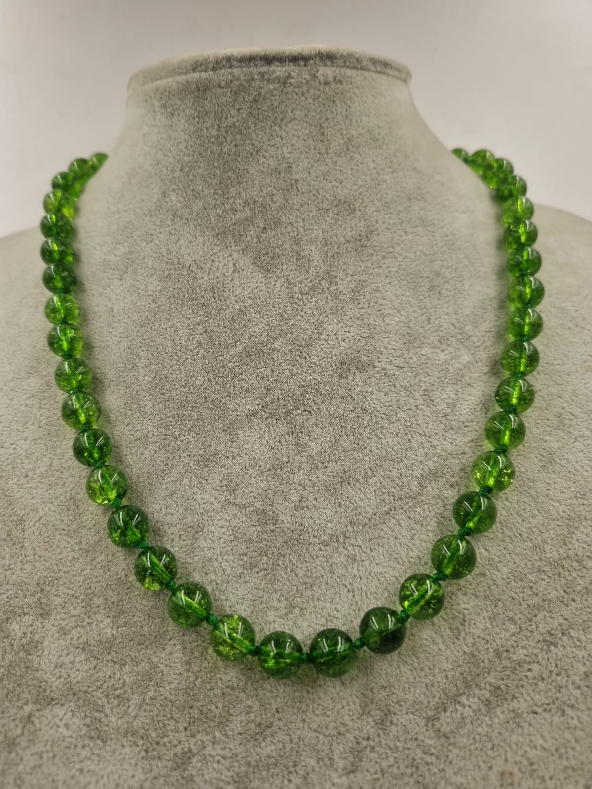 Yeşil Necef 8mm/45cm Kolye