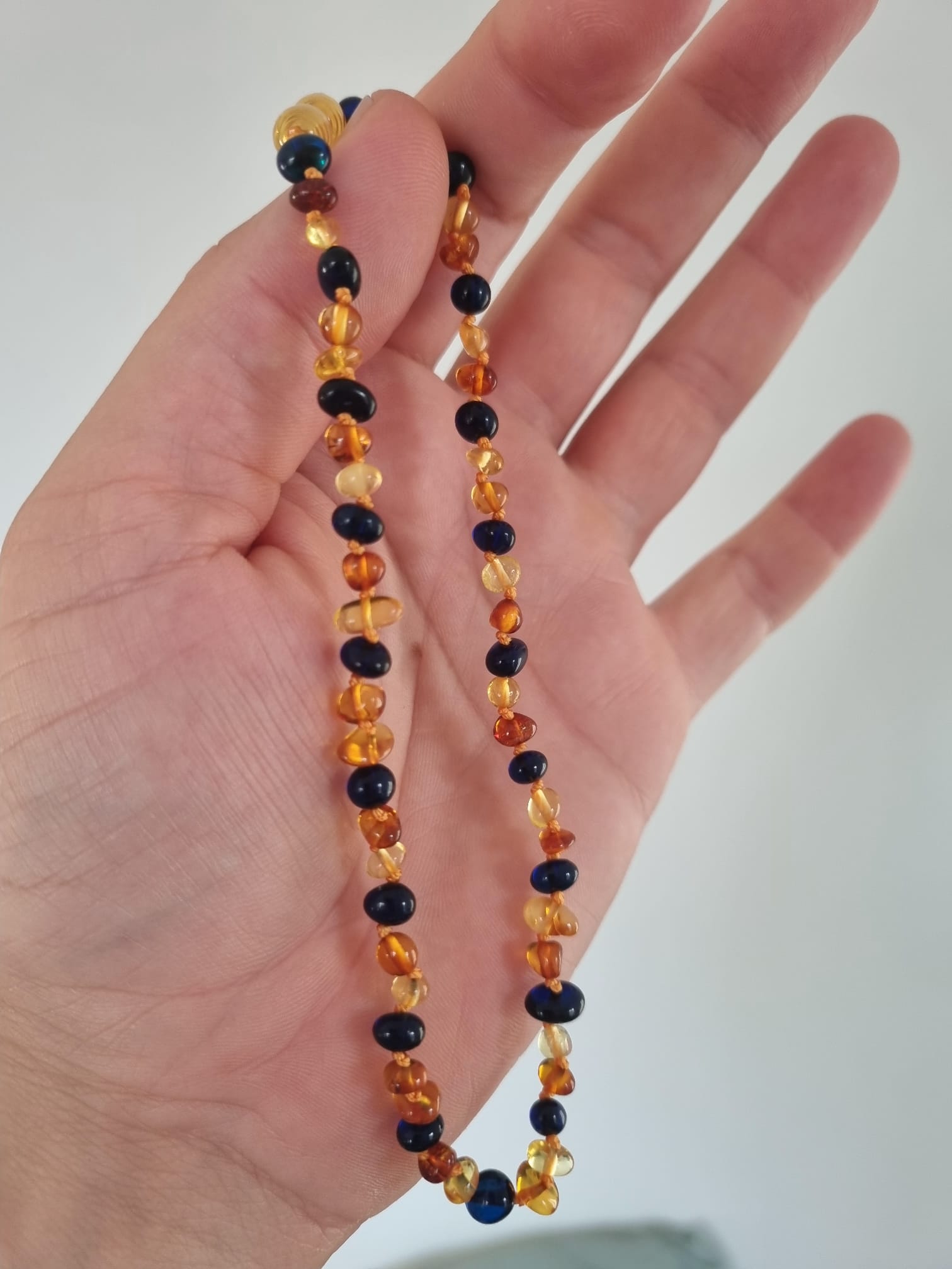 Kehribar Bebek Mavi Kehribarlı Baltık