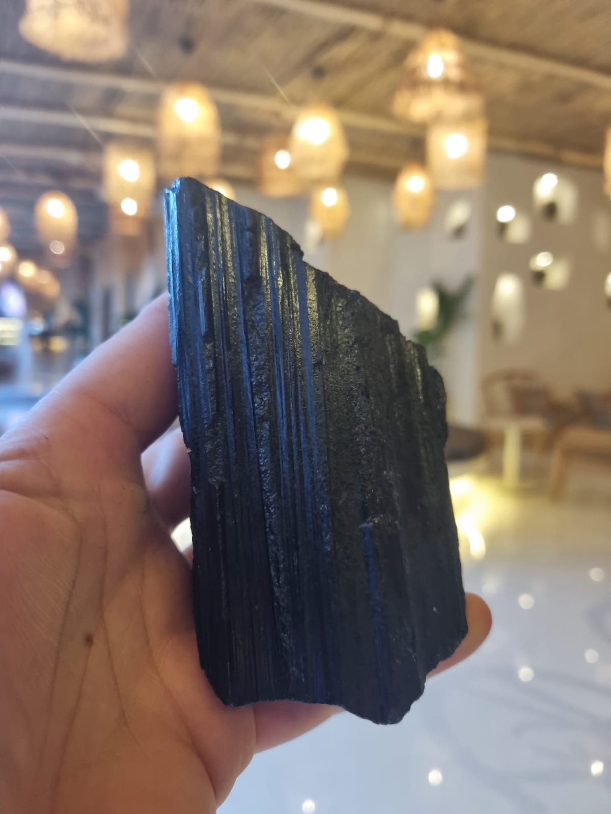 Siyah Turmalin 560gr Ham Taş