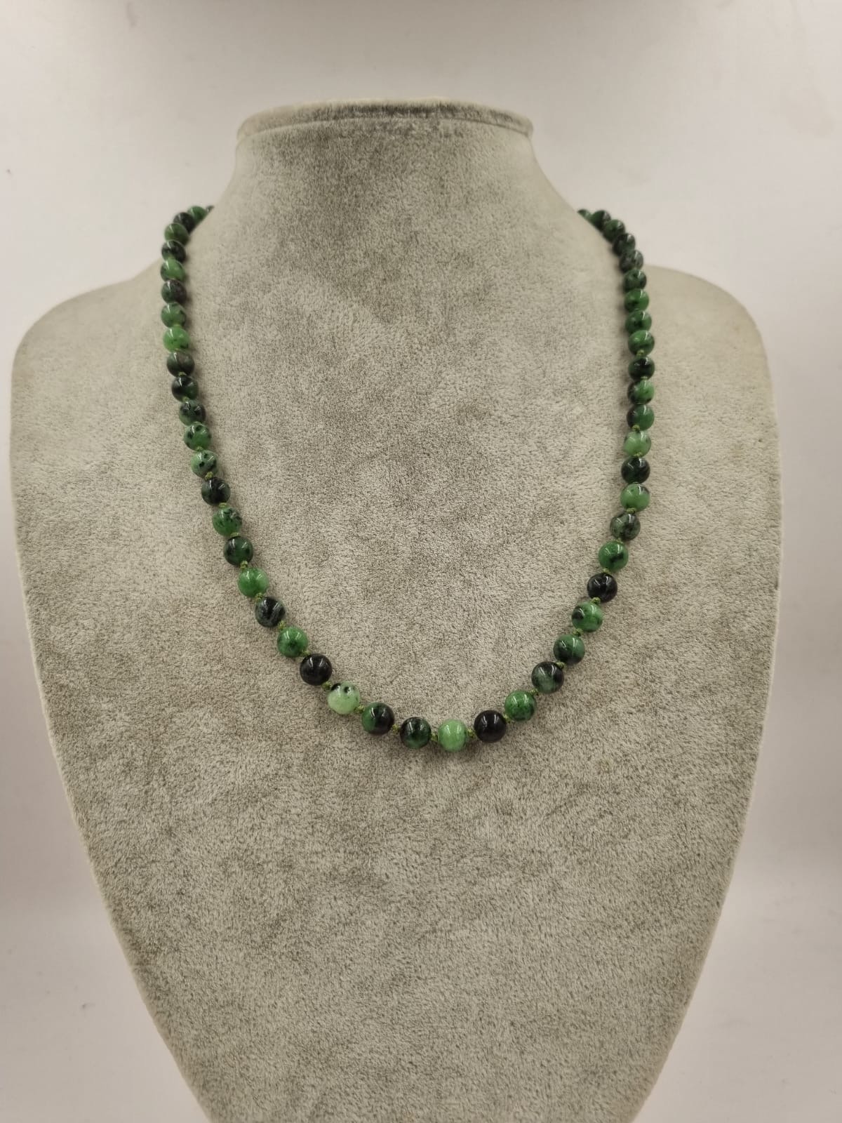 Ruby Ziosite 6mm/45cm Kolye