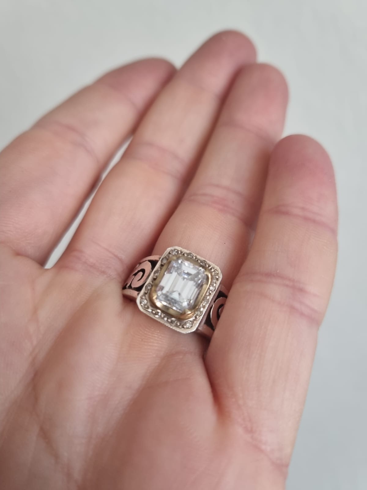 Moissanite Gümüş Pırlantalı