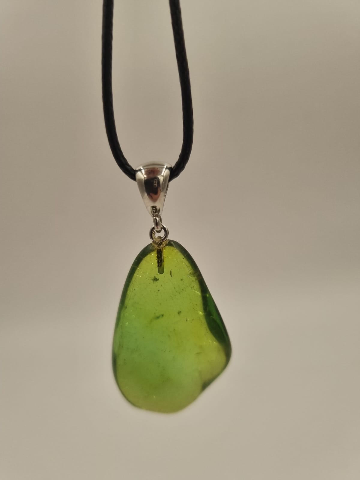 Yeşil Kehribar Kolye Ucu