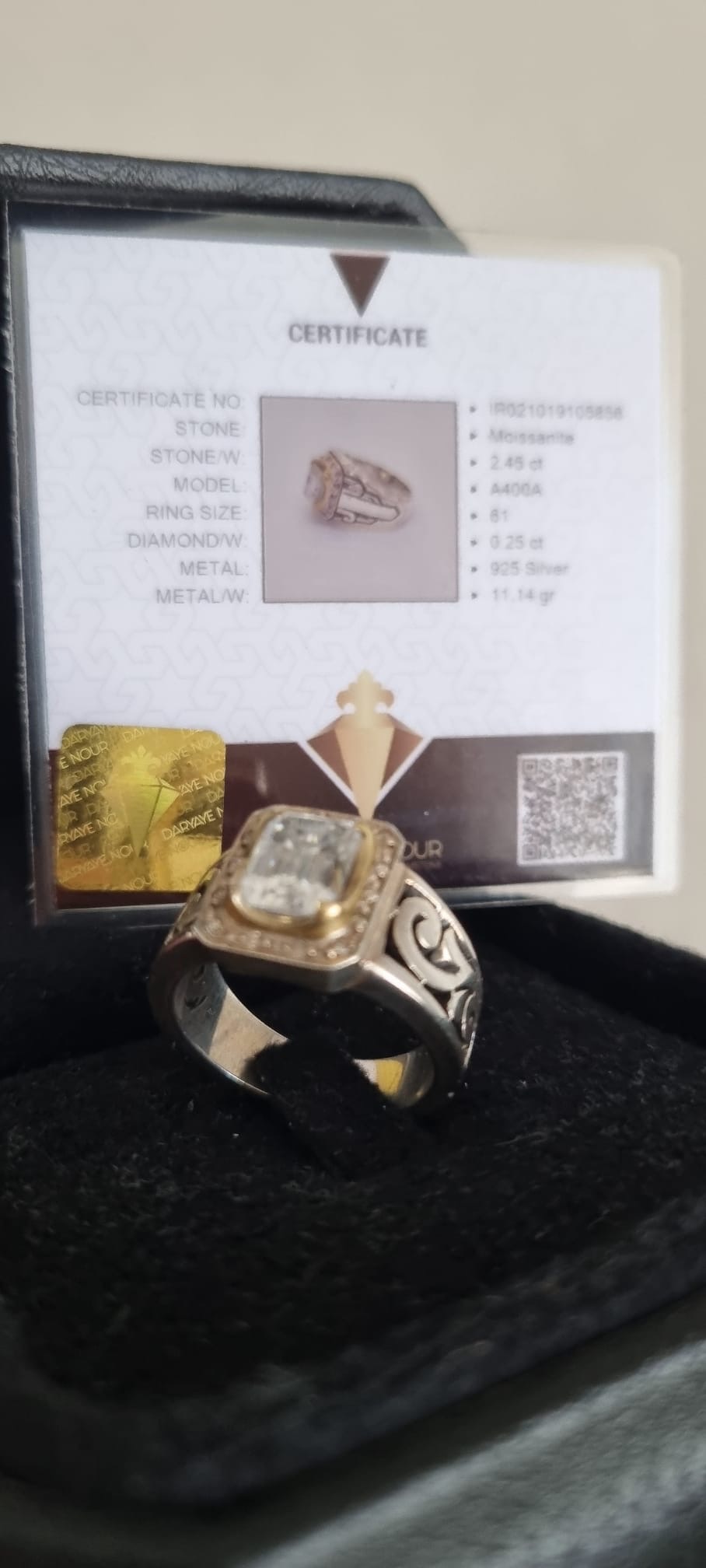 Moissanite Gümüş Pırlantalı