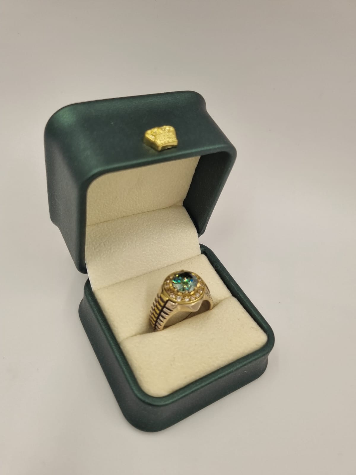 Moissanite Pırlantalı Gümüş Yüzük