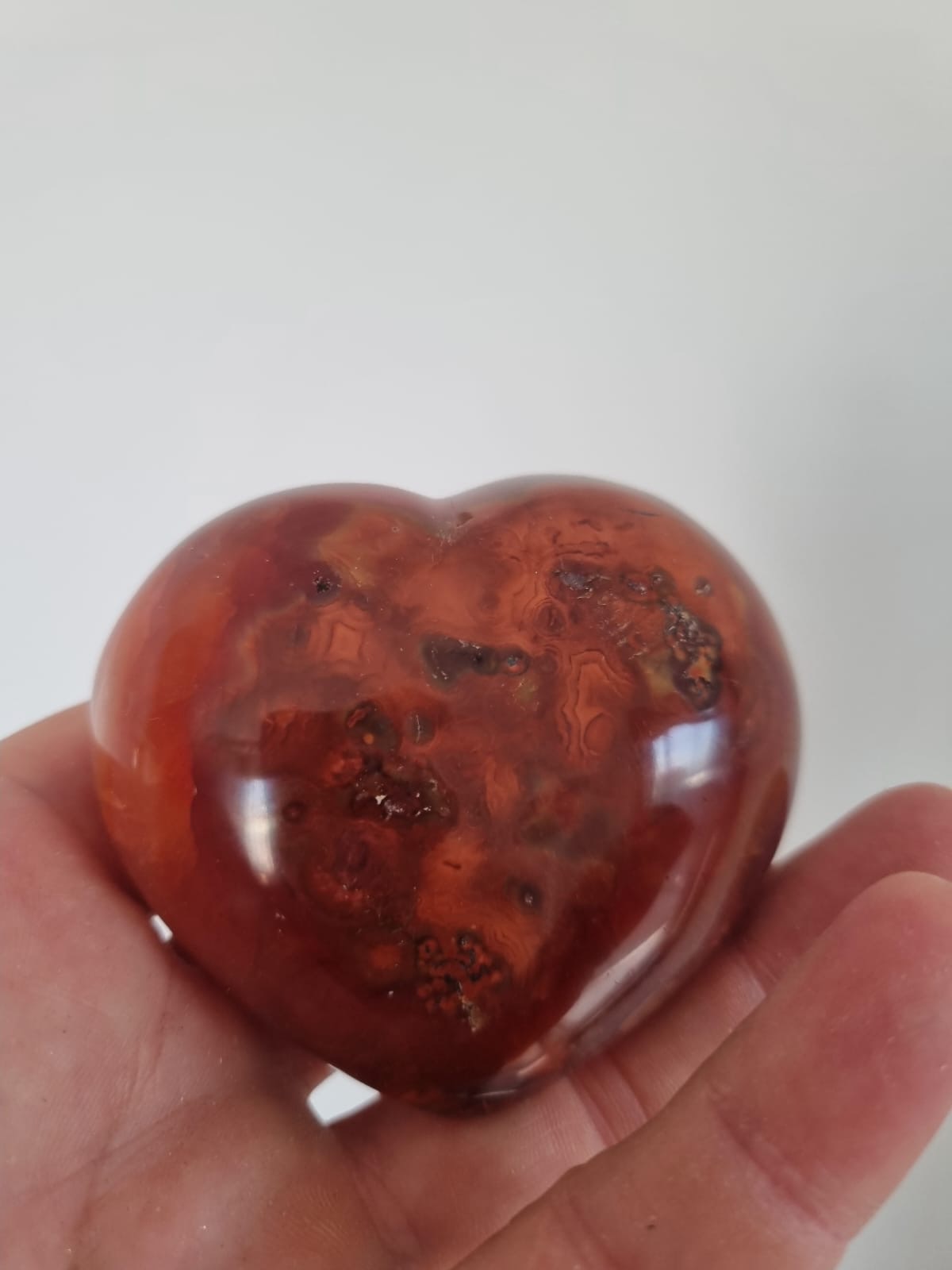 Akik Kızıl Kalp 240gr