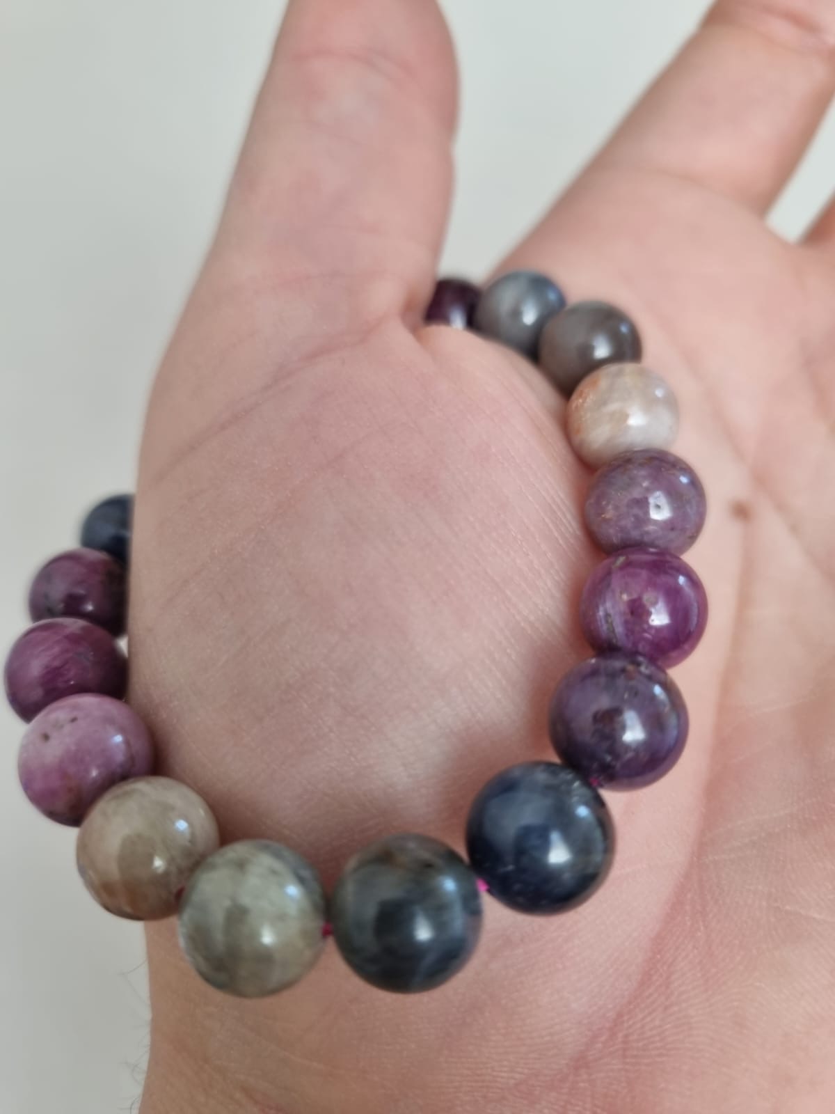 Safir 8mm Brazilya Doğal Taş Bileklik