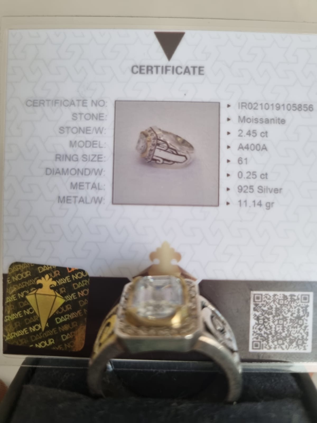 Moissanite Gümüş Pırlantalı