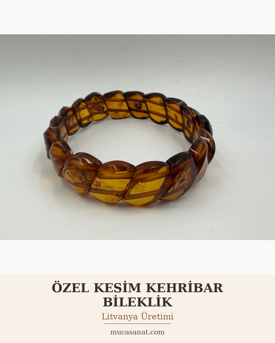 LİTVANYA ÖZEL KESİM KEHRİBAR BİLEKLİK