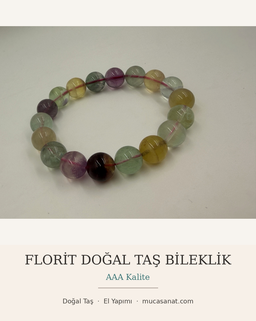 AAA KALİTE DOĞAL FLORİT BİLEKLİK