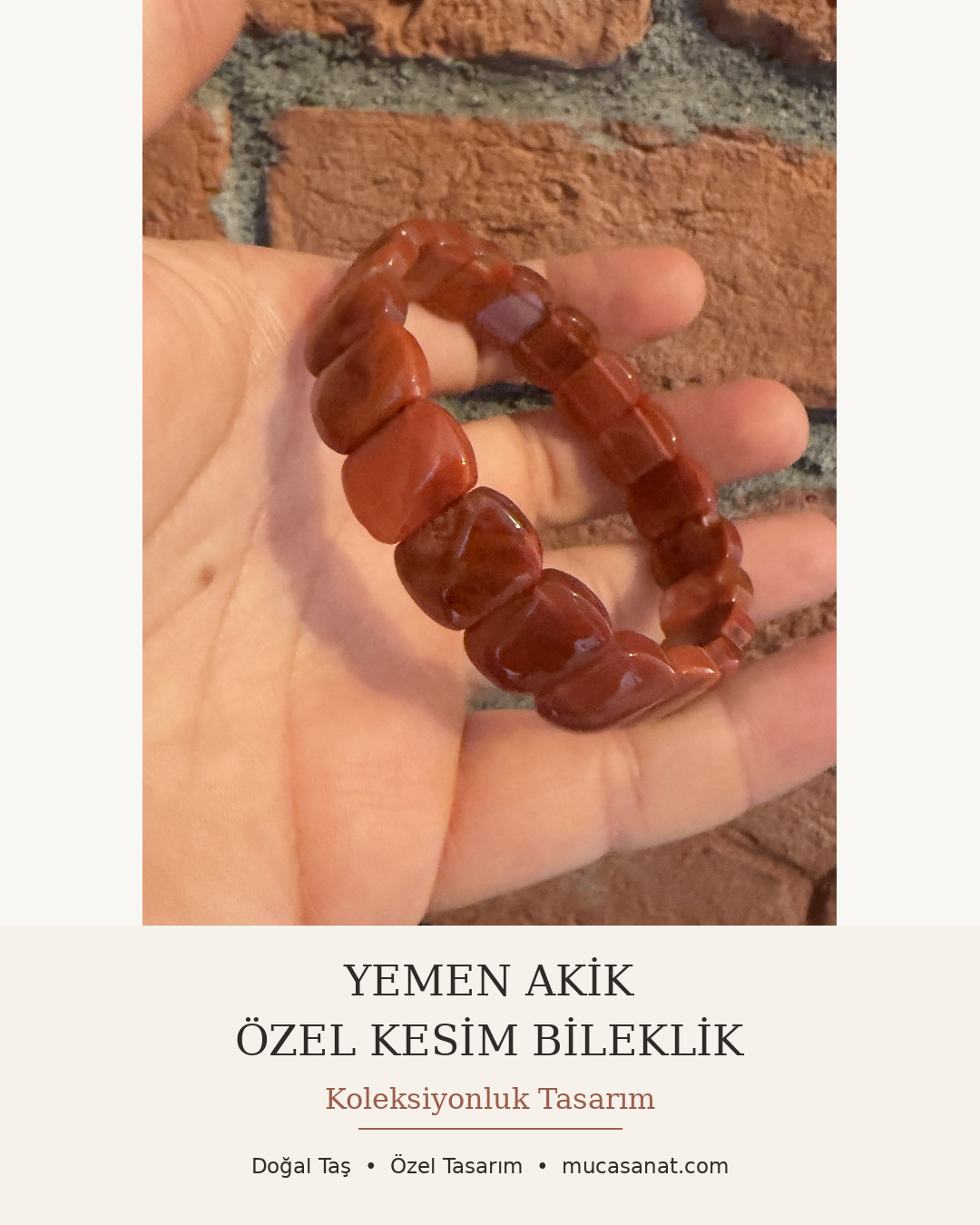 YEMEN AKİK ÖZEL KESİM KOLEKSİYONLUK BİLEKLİK