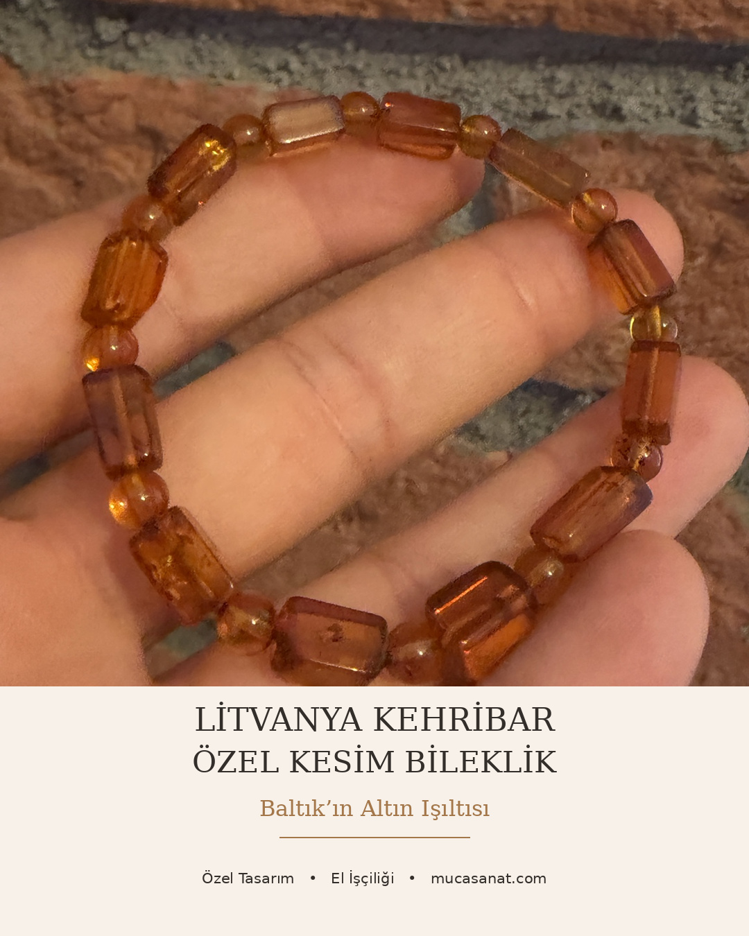 LİTVANYA ÖZEL KESİM KEHRİBAR BİLEKLİK