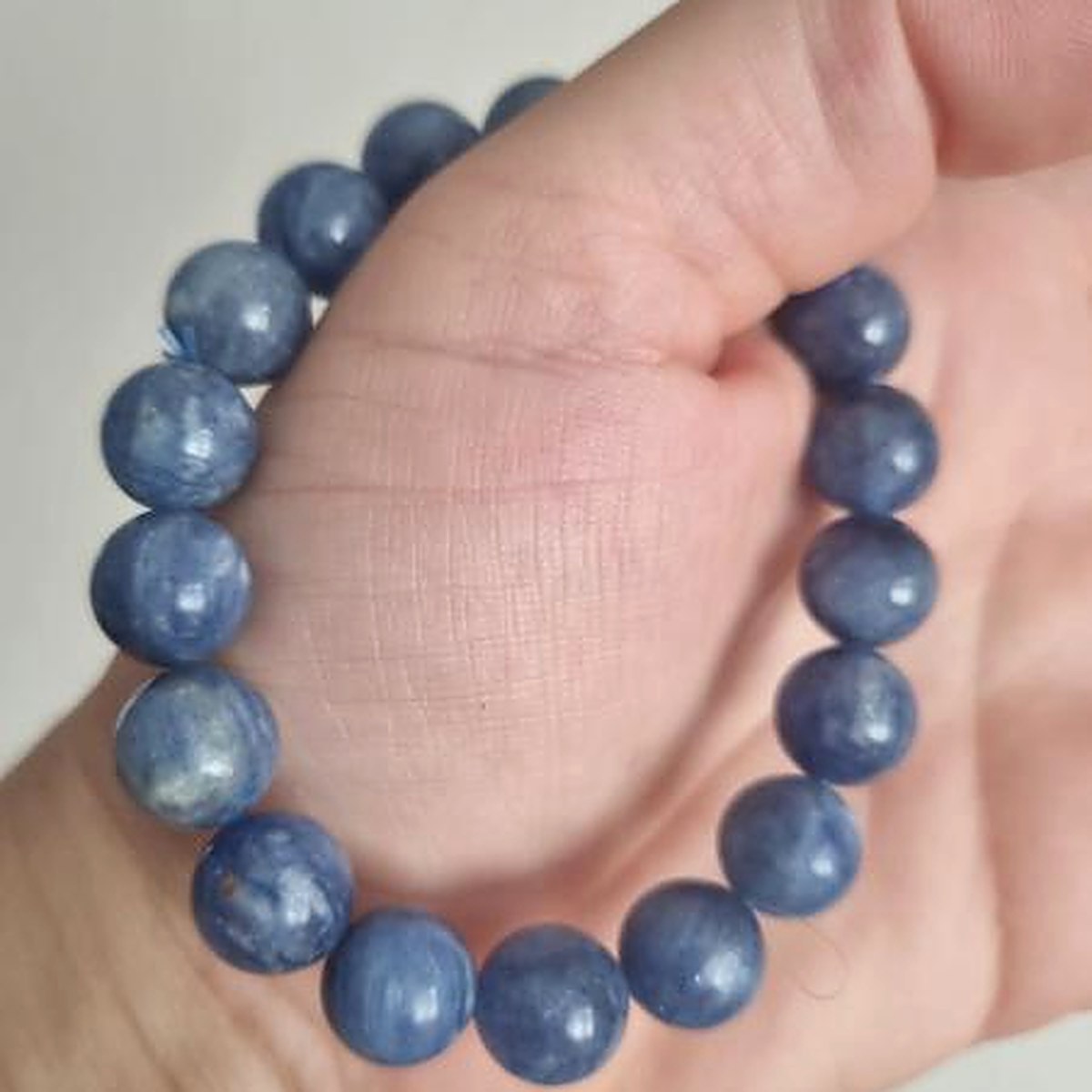 Kyanit 10mm Brazilya Doğal Taş Bileklik