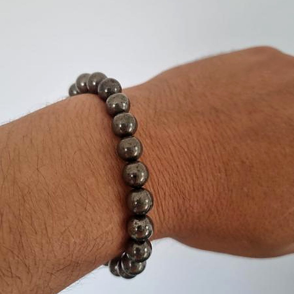 PİRİT BİLEKLİK 8mm — Altının Kardeşi, Bolluğun Mıknatısı