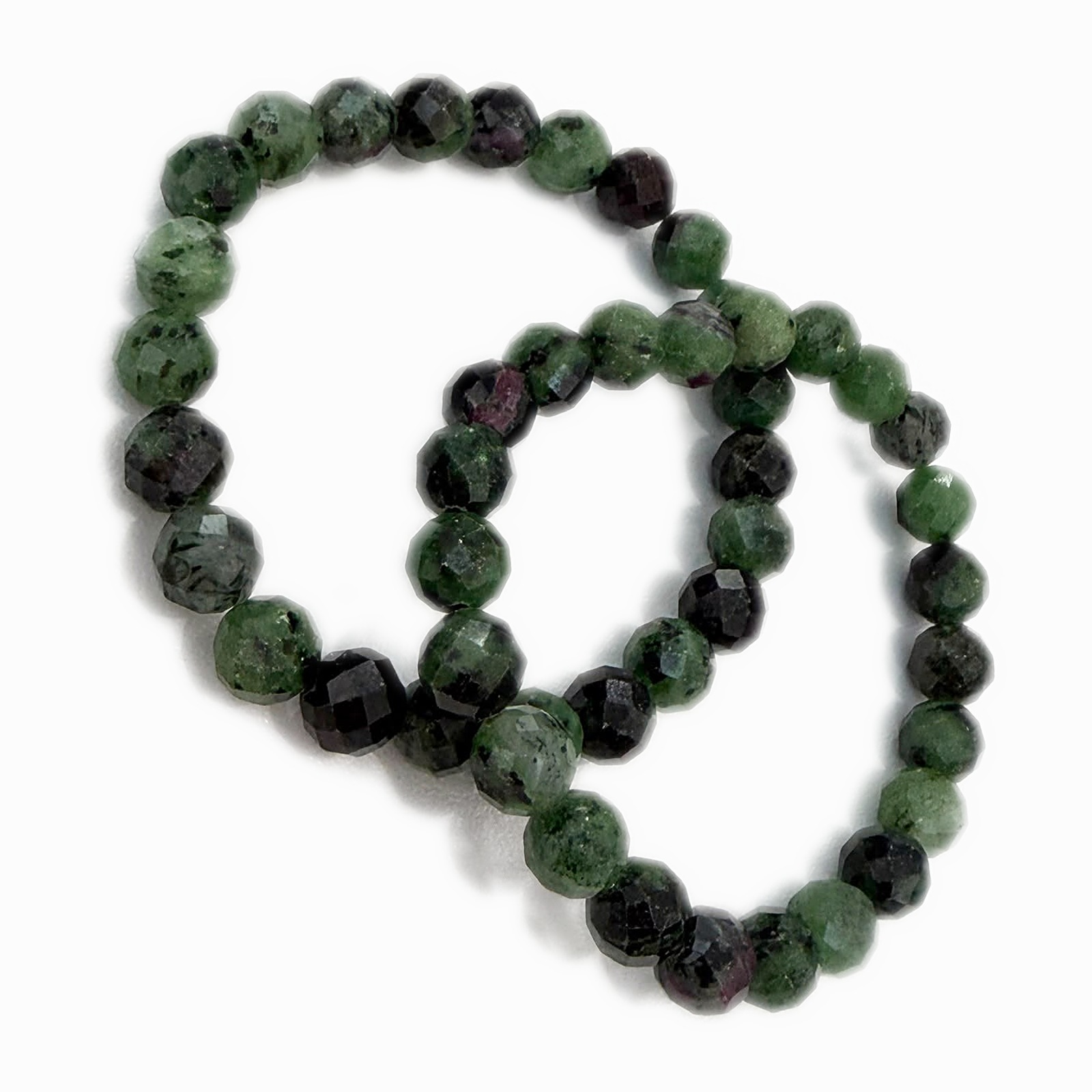 Anyolit Doğal Taş Bileklik 8 mm (Fasetli Kesim)