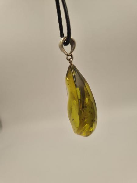 Yeşil Kehribar Kolye Ucu