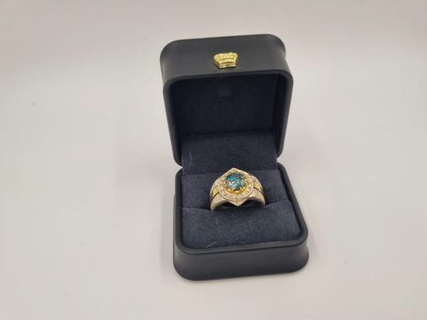 Mossanite Kristali Pırlanta-Gümüş