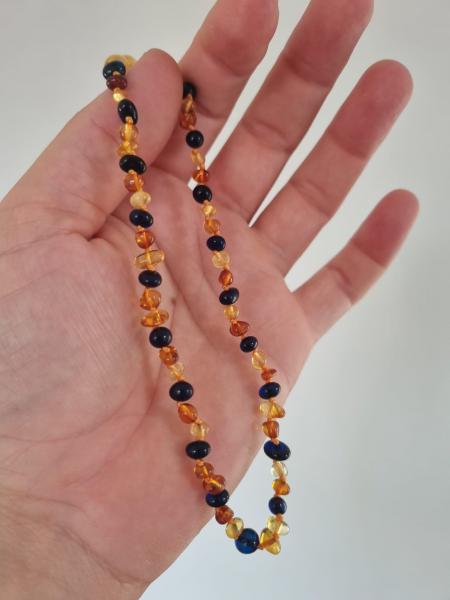 Kehribar Bebek Mavi Kehribarlı Baltık