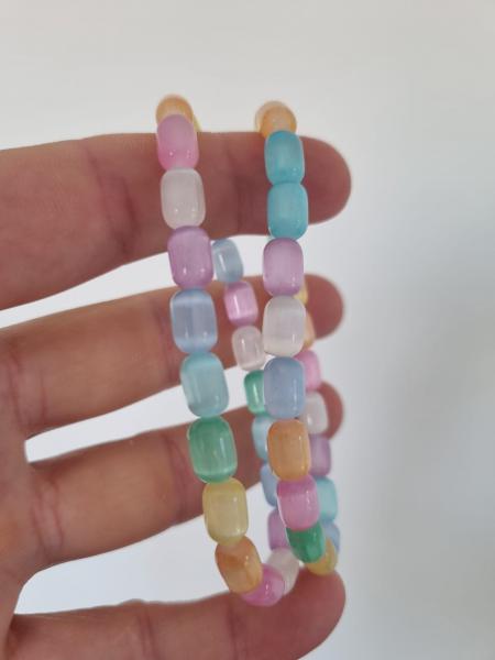 Rainbow Selenit Doğaltaş Bileklik