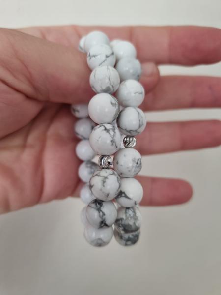 Doğal Havlit Taşı Bileklik 10mm