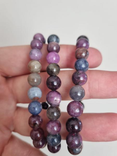Safir 8mm Brazilya Doğal Taş Bileklik