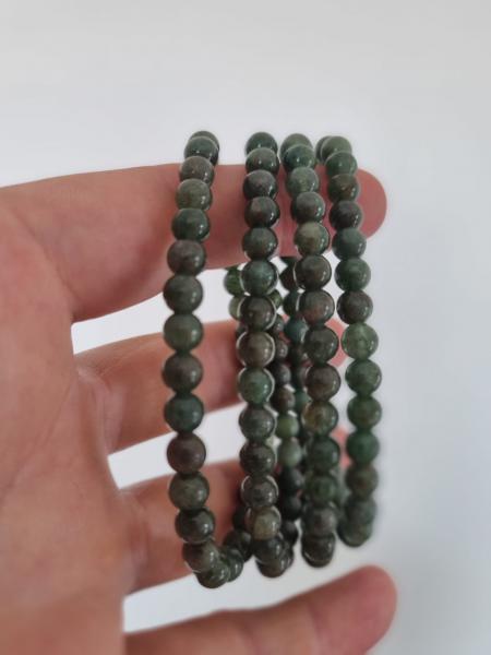 Yeşil Apatit 6mm Doğaltaş Bileklik